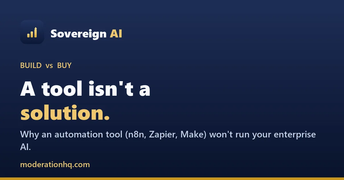 Build vs Buy: Why an Automation Tool Isn’t an AI Solution